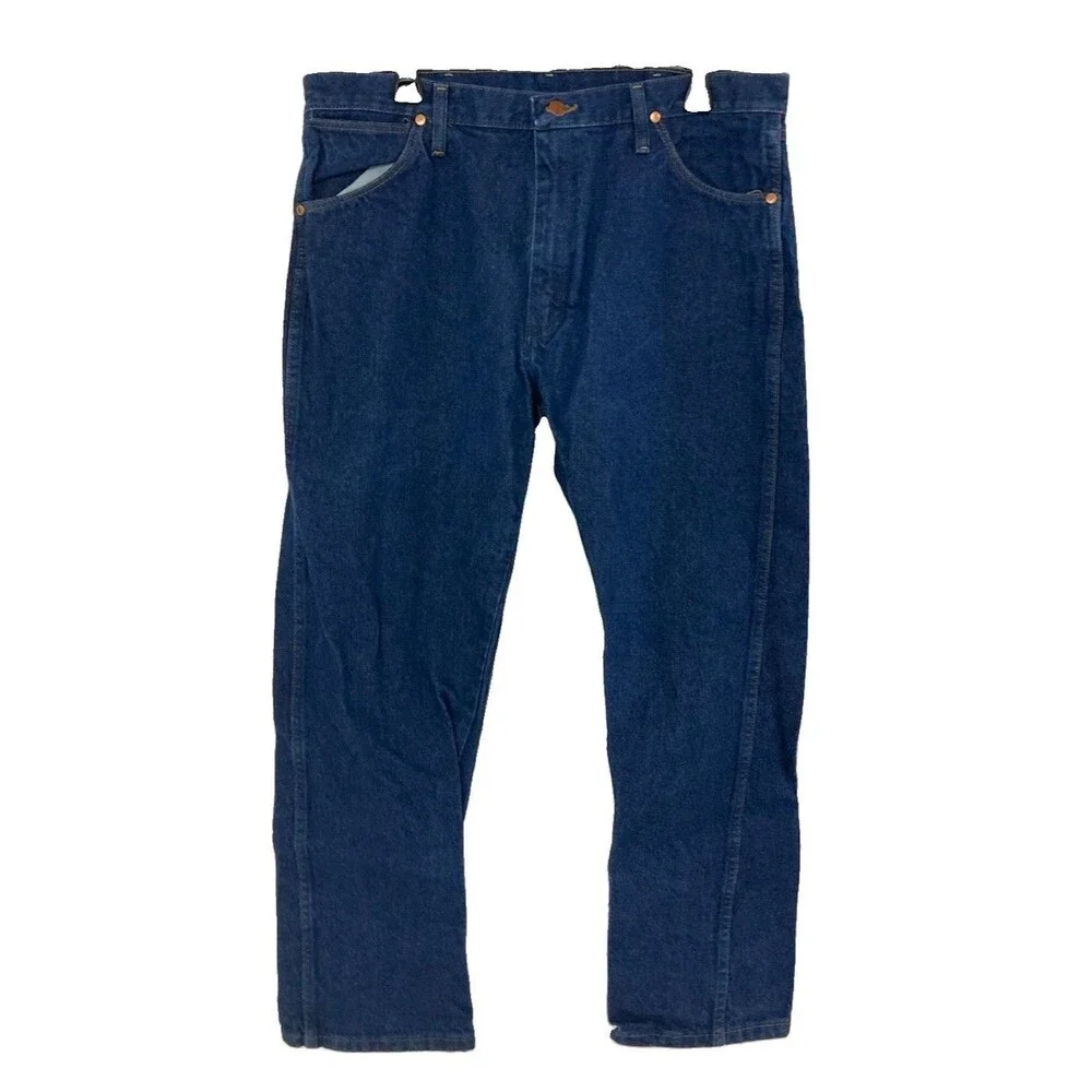 Men's Wrangler Cowboy Cut Jeans 13MWZ Dark Wash Blue Size 36x30
